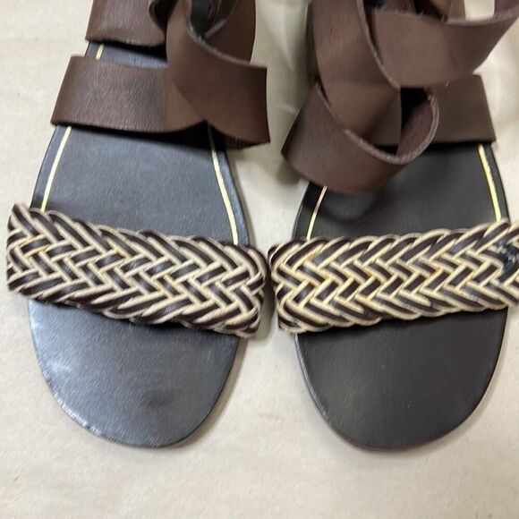 DOLCE VITA LEATHER TASSEL BRAIDED SANDALS SIZE 10 - Picture 7 of 8